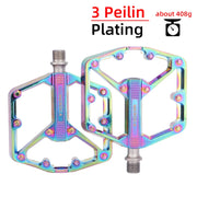 FnLune MEROCA Ultralight Sealed Bearing Pedal Non-slip Al Alloy Multi Specification Plating/Black Use for MTB BMX Road Bike about 410g