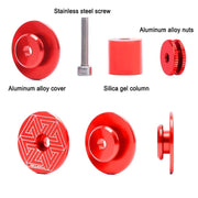 FnLune 1 Pair Bicycle Grip Handlebar End Cap Aluminium Alloy Lock MTB Mountain Handle Bar Grips End Plugs for Bike Handlebar - FnLune