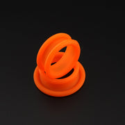 FnLune 10 Pcs Flared Mouth Professional Silicone Hairdressing Clippers Pet Clippers Pair of Coloured Finger Rings - FnLune