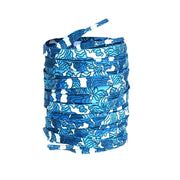 FnLune 100 120 140 Cherry Blossom Waves Lucky Blue Sky White Clouds Shoelace Shoe Buckle Gift Set Couple Gift Family Sharing Shoe Laces - FnLune