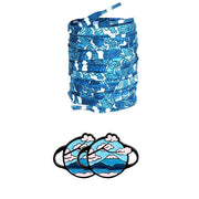 FnLune 100 120 140 Cherry Blossom Waves Lucky Blue Sky White Clouds Shoelace Shoe Buckle Gift Set Couple Gift Family Sharing Shoe Laces - FnLune