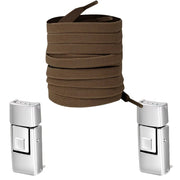 FnLune 1/2 Pair Rectangle Rectangle Elastic Laces No Tie Shoe Laces 8MM Wide Flat Shoelaces Without Ties Kids Adult Shoe Accessories - FnLune