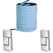 FnLune 1/2 Pair Rectangle Rectangle Elastic Laces No Tie Shoe Laces 8MM Wide Flat Shoelaces Without Ties Kids Adult Shoe Accessories - FnLune