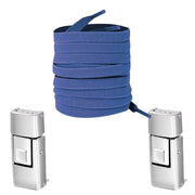 FnLune 1/2 Pair Rectangle Rectangle Elastic Laces No Tie Shoe Laces 8MM Wide Flat Shoelaces Without Ties Kids Adult Shoe Accessories - FnLune