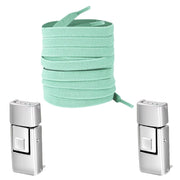 FnLune 1/2 Pair Rectangle Rectangle Elastic Laces No Tie Shoe Laces 8MM Wide Flat Shoelaces Without Ties Kids Adult Shoe Accessories - FnLune