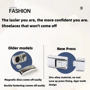 FnLune 1/2 Pair Rectangle Rectangle Elastic Laces No Tie Shoe Laces 8MM Wide Flat Shoelaces Without Ties Kids Adult Shoe Accessories - FnLune