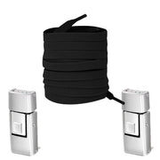 FnLune 1/2 Pair Rectangle Rectangle Elastic Laces No Tie Shoe Laces 8MM Wide Flat Shoelaces Without Ties Kids Adult Shoe Accessories - FnLune