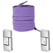 FnLune 1/2 Pair Rectangle Rectangle Elastic Laces No Tie Shoe Laces 8MM Wide Flat Shoelaces Without Ties Kids Adult Shoe Accessories - FnLune