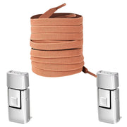 FnLune 1/2 Pair Rectangle Rectangle Elastic Laces No Tie Shoe Laces 8MM Wide Flat Shoelaces Without Ties Kids Adult Shoe Accessories - FnLune