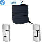 FnLune 1/2 Pair Rectangle Rectangle Elastic Laces No Tie Shoe Laces 8MM Wide Flat Shoelaces Without Ties Kids Adult Shoe Accessories - FnLune