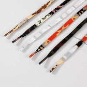 FnLune 120 140 160cm Jungle Camouflage Army Green Man Shoelaces Creative Unisex Flat Canvas Sneakers AF1 Flat Shoes Laces Shoes Strings - FnLune