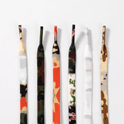 FnLune 120 140 160cm Jungle Camouflage Army Green Man Shoelaces Creative Unisex Flat Canvas Sneakers AF1 Flat Shoes Laces Shoes Strings - FnLune