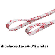 FnLune 120/140/160cm Stars Moon Sky Blue Smoke Purple Love Shoelaces Sneakers Flat Shoelaces - FnLune