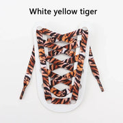 FnLune 1Pair Animal Pattern Shoelaces Flat AF1/AJ Sneakers Shoe laces Tiger/Snake/Leopard Print Shoelace 120/140/160CM Shoes Strings - FnLune