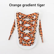 FnLune 1Pair Animal Pattern Shoelaces Flat AF1/AJ Sneakers Shoe laces Tiger/Snake/Leopard Print Shoelace 120/140/160CM Shoes Strings - FnLune