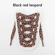 FnLune 1Pair Animal Pattern Shoelaces Flat AF1/AJ Sneakers Shoe laces Tiger/Snake/Leopard Print Shoelace 120/140/160CM Shoes Strings - FnLune