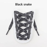 FnLune 1Pair Animal Pattern Shoelaces Flat AF1/AJ Sneakers Shoe laces Tiger/Snake/Leopard Print Shoelace 120/140/160CM Shoes Strings - FnLune
