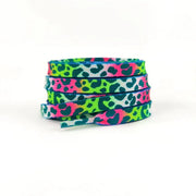 FnLune 1Pair Colorful Leopard Print Shoelaces AF1 Sneakers Shoe Laces Fashion Quality Flats Shoelace 120/140/160CM Shoes Accessories - FnLune