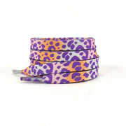 FnLune 1Pair Colorful Leopard Print Shoelaces AF1 Sneakers Shoe Laces Fashion Quality Flats Shoelace 120/140/160CM Shoes Accessories - FnLune