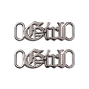 FnLune 1Pair DIY Letter Shoelaces Buckle Decorations Sneaker Kits Metal Lace Buckle - FnLune