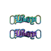 FnLune 1Pair DIY Letter Shoelaces Buckle Decorations Sneaker Kits Metal Lace Buckle - FnLune