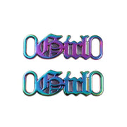 FnLune 1Pair DIY Letter Shoelaces Buckle Decorations Sneaker Kits Metal Lace Buckle - FnLune