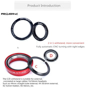 FnLune 1PC 1.5 inch Universal Bike Headset Base Spacer Crown Race Headset Washer Opening Tapered Straight Fork 45 Degree Bicycle Part - FnLune