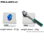 FnLune 2 In 1 Bicycle DUB Crankset Cover Removal Tool For XTR M9100 Bottom Bracket Crank Screw Removal Tool 3/8”Ratchet Wrench Set - FnLune