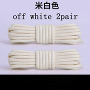 FnLune 2 Pairs Solid Round Pure Round Shoelaces - FnLune