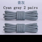 FnLune 2 Pairs Solid Round Pure Round Shoelaces - FnLune
