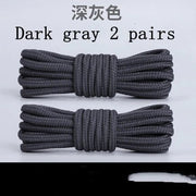 FnLune 2 Pairs Solid Round Pure Round Shoelaces - FnLune