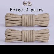 FnLune 2 Pairs Solid Round Pure Round Shoelaces - FnLune