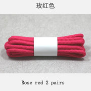 FnLune 2 Pairs Solid Round Pure Round Shoelaces - FnLune