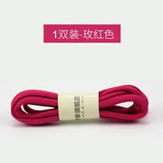 FnLune 22color Sport White Shoes Laces Shoe Candy Colors No Elasticity Round Shoelaces - FnLune