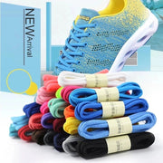 FnLune 22color Sport White Shoes Laces Shoe Candy Colors No Elasticity Round Shoelaces - FnLune