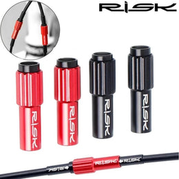 FnLune 2pcs RISK 4mm 5mm Bicycle Inline Cable Adjuster Adapter Mountain Road Bike Adjustment Screw Bolt Derailleur Shift Brake Cable - FnLune