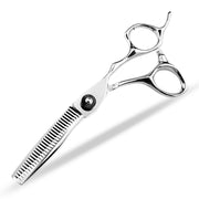 FnLune 440C 6.0 Inch Black Gem Double Sided Sword Hairdressing Scissors - FnLune