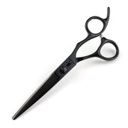 FnLune 440C 6.0 Inch Black Hairdressing Scissors Barber - FnLune