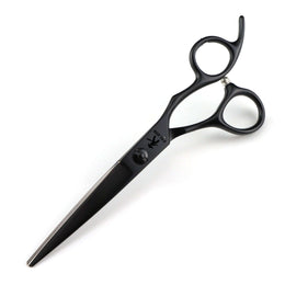 FnLune 440C 6.0 Inch Black Hairdressing Scissors Barber - FnLune