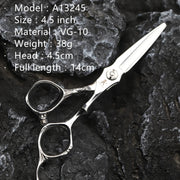 FnLune 4.5 Inch Vg - 10 Professional Hair Salon Scissors Cut Barber - FnLune