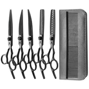 FnLune 5 Color 6.0 Inch Set of 5 Pet Grooming Shears - FnLune