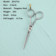 FnLune 5.5 Inch Super Fine Dovetail Professional Hair Salon Scissors - FnLune