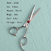 FnLune 5.5 Inch VG - 10 Professional Hair Salon Scissors Cut Barber Tool - FnLune