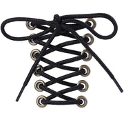 FnLune 5MM Round Shoelaces Flower Dots Solid Laces Polyester Shoelaces Matching Sports Shoes Tooling Martin Boots Hiking Shoelaces - FnLune