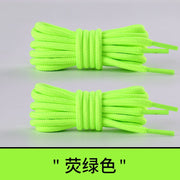 FnLune 5MM Round Shoelaces Flower Dots Solid Laces Polyester Shoelaces Matching Sports Shoes Tooling Martin Boots Hiking Shoelaces - FnLune