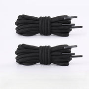 FnLune 5MM Round Shoelaces Flower Dots Solid Laces Polyester Shoelaces Matching Sports Shoes Tooling Martin Boots Hiking Shoelaces - FnLune