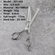 FnLune 6 6.5 Inch 9Cr18MoV Professional Hair Salon Scissors Cut - FnLune