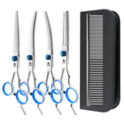 FnLune 6’ Galvanised Slant Tail Split Scissors Hairdressing PET Scissors - FnLune