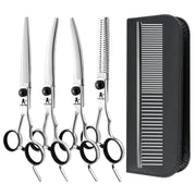 FnLune 6’ Galvanised Slant Tail Split Scissors Hairdressing PET Scissors - FnLune