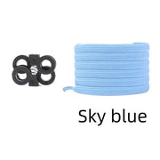 FnLune 6 MM Press Lock Shoelaces Without Ties Elastic - FnLune